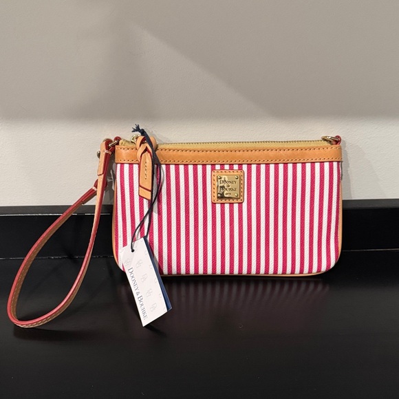 Dooney & Bourke Red and White Striped Mini Bag